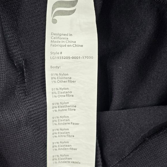 Fabletics Black Legging Active Skinny Sports Pants Bottoms Stretch S Small - Picture 5 of 5